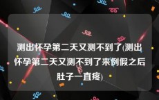 测出怀孕第二天又测不到了(测出怀孕第二天又测不到了来例假之后肚子一直疼)