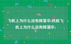 飞机上为什么没有降落伞(民航飞机上为什么没有降落伞)