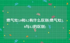 燃气灶5.0和4.2有什么区别(燃气灶5.0与4.2的区别)