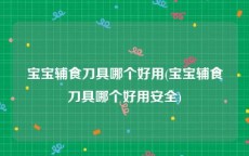宝宝辅食刀具哪个好用(宝宝辅食刀具哪个好用安全)