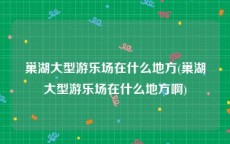 巢湖大型游乐场在什么地方(巢湖大型游乐场在什么地方啊)