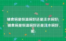 辅食碗是恒温碗好还是注水碗好(辅食碗是恒温碗好还是注水碗好呢)