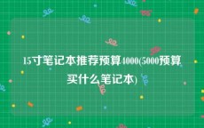 15寸笔记本推荐预算4000(5000预算买什么笔记本)