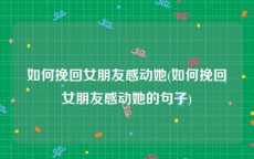 如何挽回女朋友感动她(如何挽回女朋友感动她的句子)