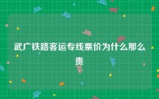 武广铁路客运专线票价为什么那么贵
