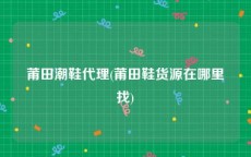 莆田潮鞋代理(莆田鞋货源在哪里找)