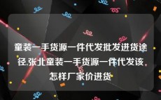 童装一手货源一件代发批发进货途径,张北童装一手货源一件代发该怎样厂家价进货