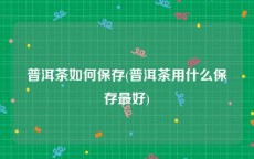 普洱茶如何保存(普洱茶用什么保存最好)
