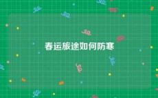 春运旅途如何防寒