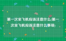 第一次坐飞机应该注意什么(第一次坐飞机应该注意什么事项)