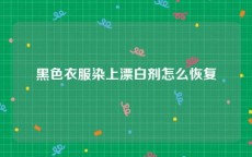 黑色衣服染上漂白剂怎么恢复