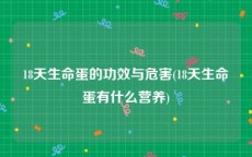 18天生命蛋的功效与危害(18天生命蛋有什么营养)