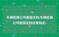 车辆检测公司是国企吗(车辆检测公司是国企吗还是私企)
