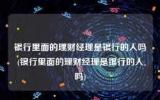 银行里面的理财经理是银行的人吗(银行里面的理财经理是银行的人吗)