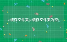 ie缓存文件夹(ie缓存文件夹为空)