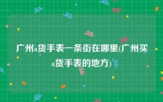 广州a货手表一条街在哪里(广州买a货手表的地方)