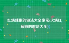 红烧辣椒的做法大全家常(火烧红辣椒的做法大全)