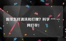 假发怎样清洗和打理？科学 *** 一网打尽！