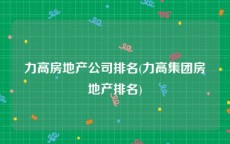 力高房地产公司排名(力高集团房地产排名)