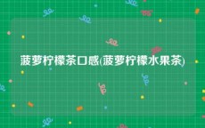 菠萝柠檬茶口感(菠萝柠檬水果茶)