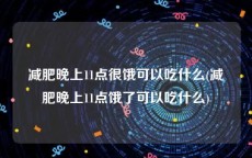 减肥晚上11点很饿可以吃什么(减肥晚上11点饿了可以吃什么)
