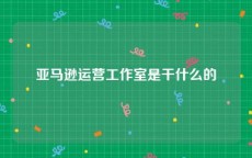 亚马逊运营工作室是干什么的