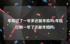 年检过了一年多还能年检吗(年检过期一年了还能年检吗)