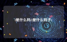 l是什么码(l是什么码子)
