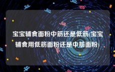 宝宝辅食面粉中筋还是低筋(宝宝辅食用低筋面粉还是中筋面粉)