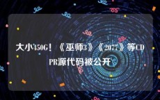 大小450G！《巫师3》《2077》等CDPR源代码被公开
