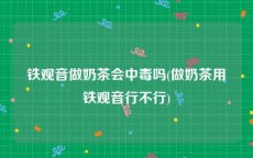 铁观音做奶茶会中毒吗(做奶茶用铁观音行不行)