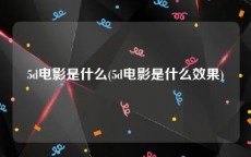 5d电影是什么(5d电影是什么效果)