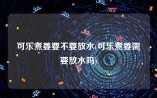 可乐煮姜要不要放水(可乐煮姜需要放水吗)