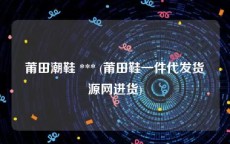 莆田潮鞋 *** (莆田鞋一件代发货源网进货)