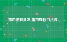 莆田潮鞋批发(莆田鞋档口货源)