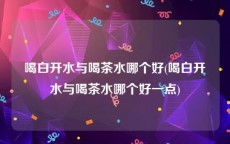 喝白开水与喝茶水哪个好(喝白开水与喝茶水哪个好一点)