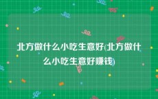 北方做什么小吃生意好(北方做什么小吃生意好赚钱)