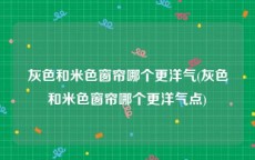 灰色和米色窗帘哪个更洋气(灰色和米色窗帘哪个更洋气点)