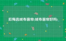 后悔选绒布窗帘(绒布窗帘好吗)