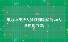 华为p30支持人脸识别吗(华为p30人脸识别口罩)