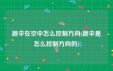 跳伞在空中怎么控制方向(跳伞是怎么控制方向的)
