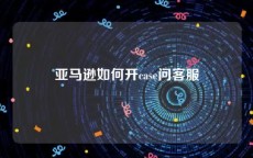 亚马逊如何开case问客服
