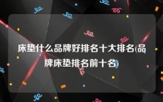 床垫什么品牌好排名十大排名(品牌床垫排名前十名)