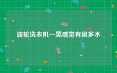 波轮洗衣机一晃感觉有很多水
