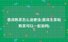 普洱熟茶怎么泡更佳(普洱生茶和熟茶可以一起泡吗)
