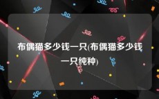 布偶猫多少钱一只(布偶猫多少钱一只纯种)