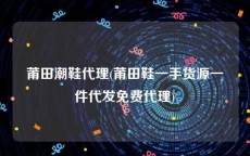 莆田潮鞋代理(莆田鞋一手货源一件代发免费代理)