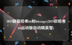 2019新版哈弗h6和h6coupe(2019款哈弗h6运动版自动精英型)