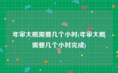 年审大概需要几个小时(年审大概需要几个小时完成)