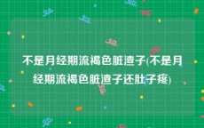 不是月经期流褐色脏渣子(不是月经期流褐色脏渣子还肚子疼)
